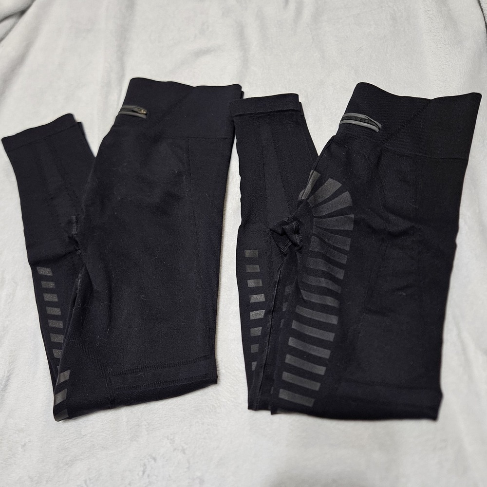 GOODE RIDER Leggings Lot Black Full‎ Seat Silicone Grip Breeches Womens Medium